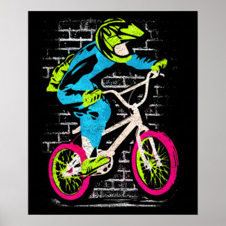 Personalisiertes Bmx-Poster - Bmx Bike Graffiti Poster