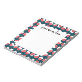 Personalisiertes Bobber Notepad Notizblock (Rotiert)