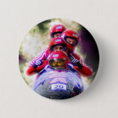 Personalisiertes Bobsled Sport Foto Button (Vorderseite)