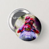Personalisiertes Bobsled Sport Foto Button (Vorne & Hinten)
