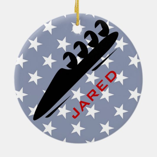 Personalisiertes BobSledding Ornament (Hinten)