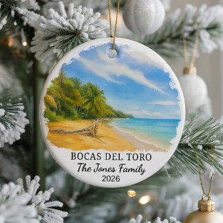 Personalisiertes Bocas Del Toro-Keramik-Ornament, Keramik Ornament