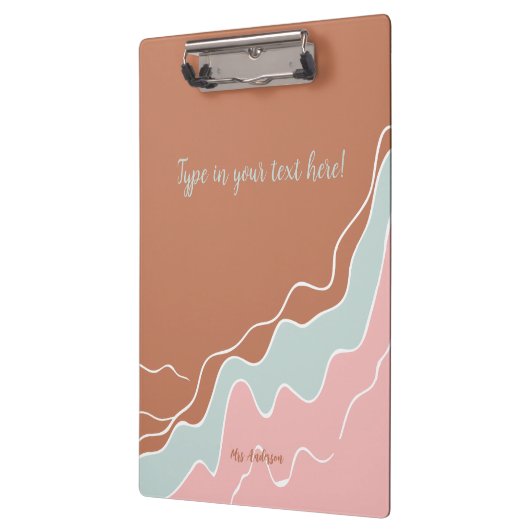 personalisiertes Bohemisches Geschenk Klemmbrett (Links)