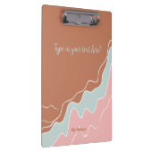 personalisiertes Bohemisches Geschenk Klemmbrett (Rechts)