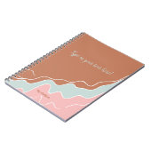 personalisiertes Bohemisches Geschenk Notizblock (Linke Seite)