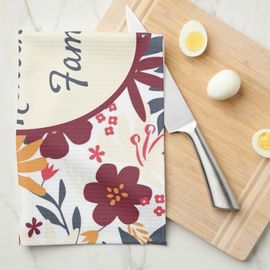 Personalisiertes Bohemisches Küchentuch (Viertel Falte)