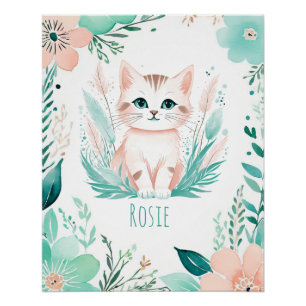 Personalisiertes Boho-Baby-Plakat - Kitzendesign Poster
