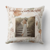 Personalisiertes Boho-Kissen Bohemianisches Fotog