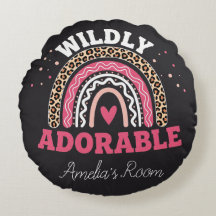 Personalisiertes Boho-Leopard-Regenbogen-Kinderzim