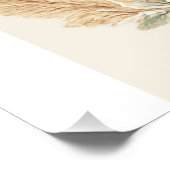 Personalisiertes Boho-Schulkrankenschwester-Schild Poster (Ecke)
