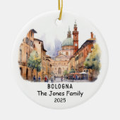 Personalisiertes Bologna-Ornament, Italien Keramik Ornament (Vorne)