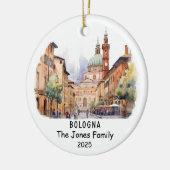 Personalisiertes Bologna-Ornament, Italien Keramik Ornament (Links)