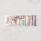Personalisiertes Book Stack Mini Lesezeichen Visitenkarte (Rückseite)