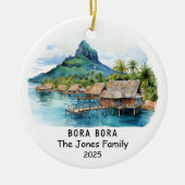 Personalisiertes Bora-Ornament, Ozeanien Keramik Ornament (Vorne)