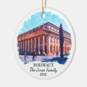 Personalisiertes Bordeaux-Ornament, Frankreich Keramik Ornament (Links)