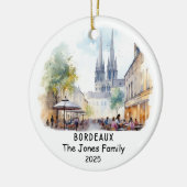 Personalisiertes Bordeaux-Ornament, Frankreich Keramik Ornament (Links)