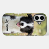 Personalisiertes Border Collie-Foto und Name Case-Mate iPhone Hülle (Rückseite (Horizontal))