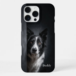 Personalisiertes Border Collie-Porträt iPhone 16 Pro Max Hülle