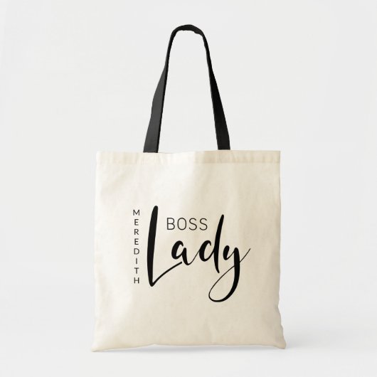 Personalisiertes Boss Lady-Logo Tragetasche (Vorne)
