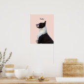 Personalisiertes Boston Terrier Doster Poster (Küche)