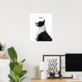 Personalisiertes Boston Terrier Doster Poster (Heimbüro)
