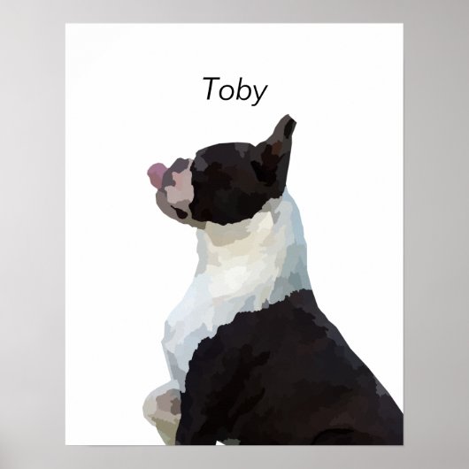 Personalisiertes Boston Terrier Doster Poster (Vorne)