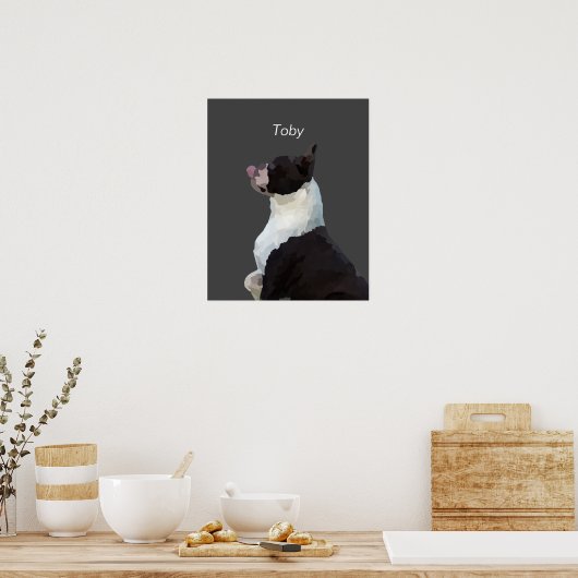Personalisiertes Boston Terrier Doster Poster (Küche)