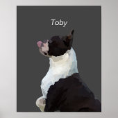 Personalisiertes Boston Terrier Doster Poster (Vorne)