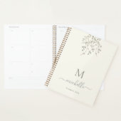Personalisiertes botanisches Aquarell-Monogramm El Planer (Anzeige)