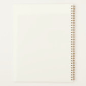 Personalisiertes botanisches Aquarell-Monogramm El Planer (Rückseite)
