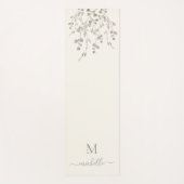 Personalisiertes Botanisches Aquarellmonogramm Elf Yogamatte (Vorderseite)