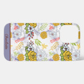 Personalisiertes botanisches Blumenmuster iPhone Hülle (Rückseite (Horizontal))