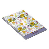 Personalisiertes botanisches Blumenmuster Notizblock (Rechte Seite)