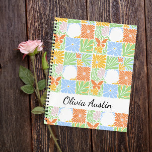 Personalisiertes Botanisches Florales Personalisie Notizblock