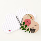 Personalisiertes botanisches Herz Notizblock (Innenseite)