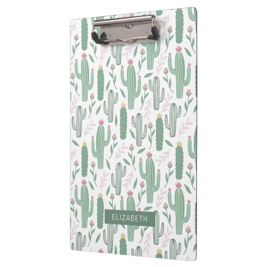 personalisiertes botanisches Muster Klemmbrett (Links)