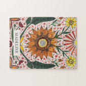 Personalisiertes botanisches Puzzle (Horizontal)