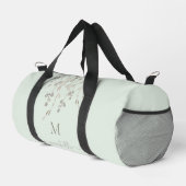 Personalisiertes botanisches Wasserfarben-Monogram Duffle Bag (Rechte Ecke)