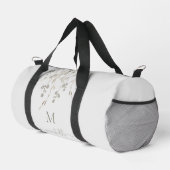 Personalisiertes botanisches Wasserfarben-Monogram Duffle Bag (Rechte Ecke)