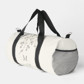 Personalisiertes botanisches Wasserfarben-Monogram Duffle Bag (Rechte Ecke)