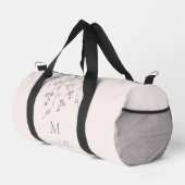 Personalisiertes botanisches Wasserfarben-Monogram Duffle Bag (Rechte Ecke)