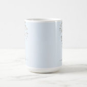 Personalisiertes botanisches Wasserfarben-Monogram Kaffeetasse (Mittel)