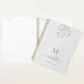 Personalisiertes botanisches Wasserfarben-Monogram Planer (Anzeige)