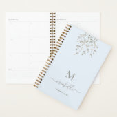 Personalisiertes botanisches Wasserfarben-Monogram Planer (Anzeige)