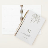 Personalisiertes botanisches Wasserfarben-Monogram Planer (Anzeige)