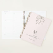 Personalisiertes botanisches Wasserfarben-Monogram Planer (Anzeige)