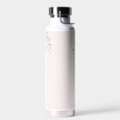 Personalisiertes botanisches Wasserfarben-Monogram Trinkflasche (Links)