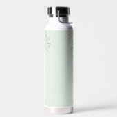 Personalisiertes botanisches Wasserfarben-Monogram Trinkflasche (Links)