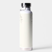 Personalisiertes botanisches Wasserfarben-Monogram Trinkflasche (Rechts)