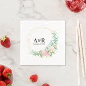 Personalisiertes botanisches Zirkelzitat Serviette (Beispiel)